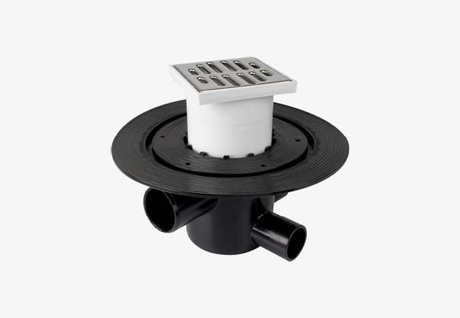 HDPE gully with back-flow valve