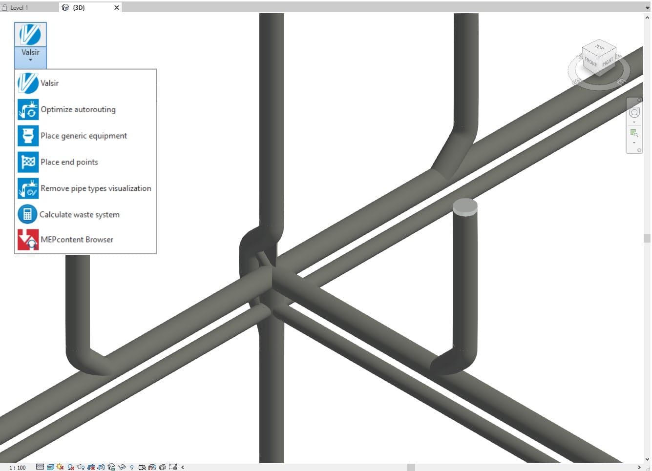 Valsir Product Line Calculator in Revit