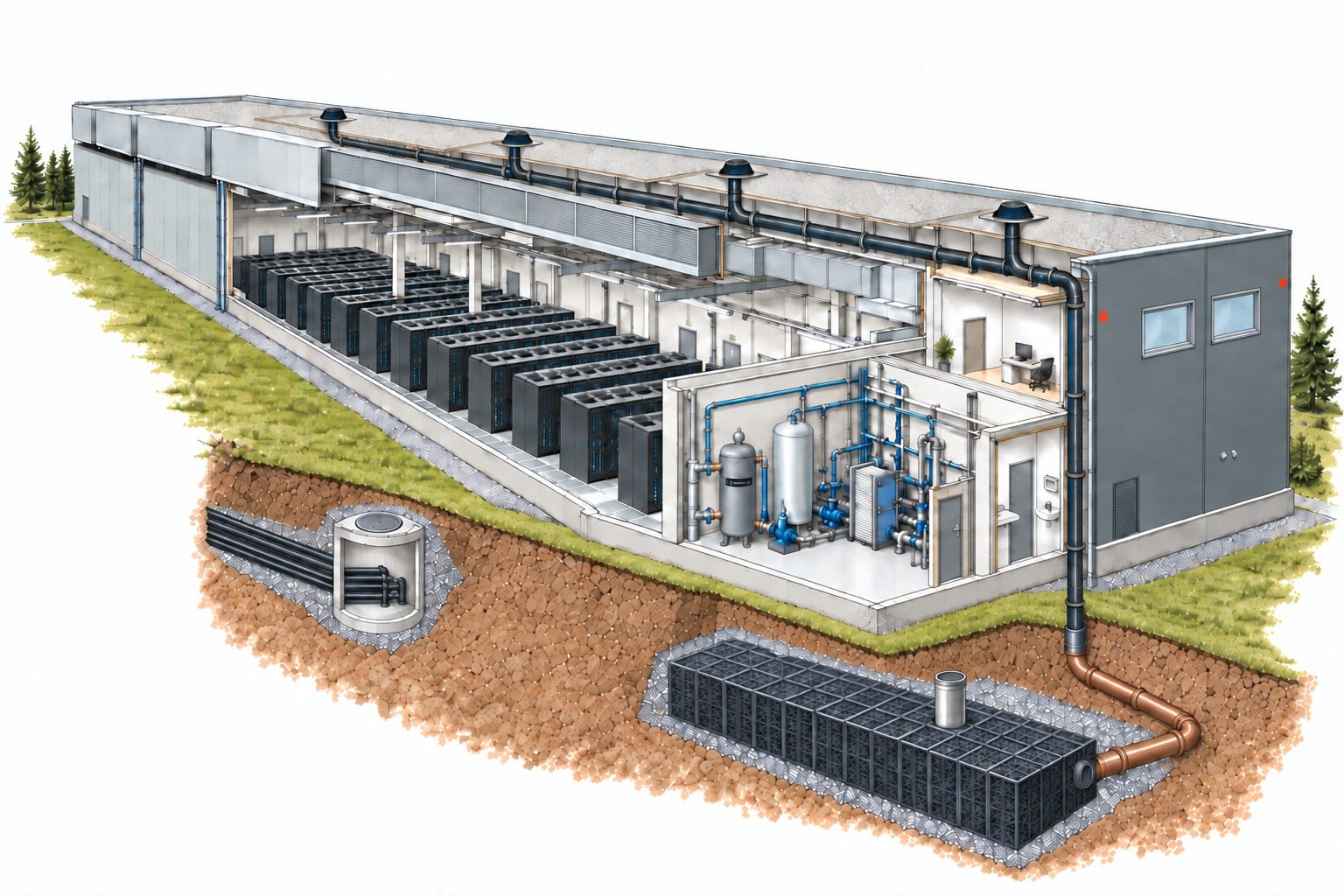 ASENSI data centre: seven delivery points